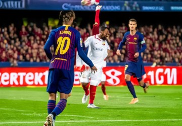 欧冠小组赛：巴塞罗那客场2-1逆转塞维利亚